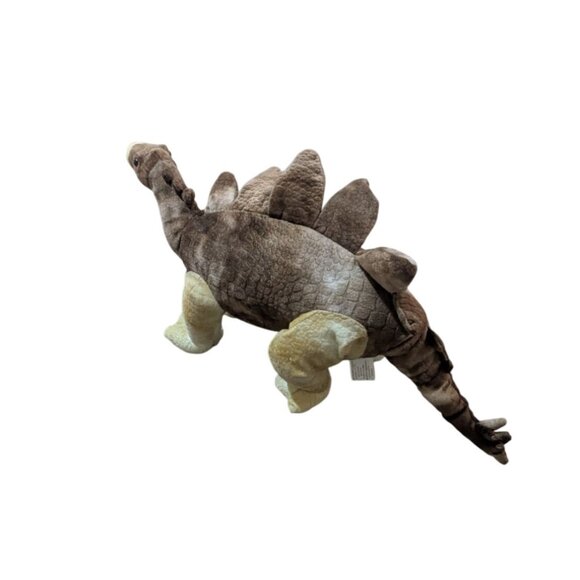Rinco Stegosaurus Dinosaur Brown Plush 24" Stuffed Animal 2010 Preowned Toy Cudd - Picture 3 of 10